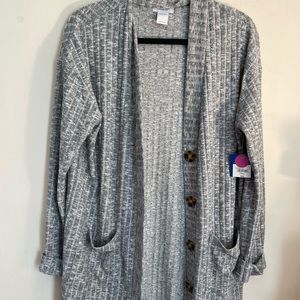 Grey Knit Cardigan NWT